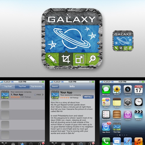 iOS Space Game Needs Logo and Icon Design por Graphikool