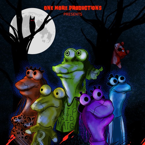 !!!DESIGN A SOCK-PUPPET HORROR/COMEDY MOVIE POSTER!!! Design by Sergheiev