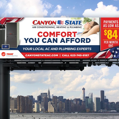 Design An Eye-Catching Billboard For An HVAC Company Design réalisé par Analyn26