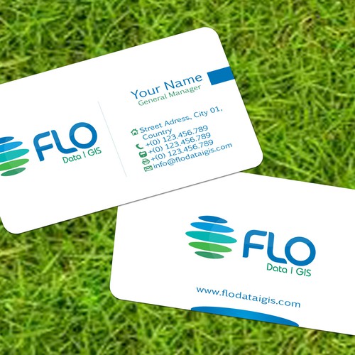Business card design for Flo Data and GIS Diseño de jopet-ns