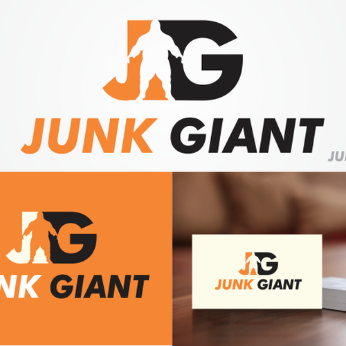 Create a modern, eye-catching logo for junk removal company Junk Giant. Design by Brainstorming_day