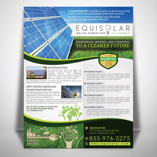 Partnering and Branding for Eco-Friendly Solar Company! | Postcard ...