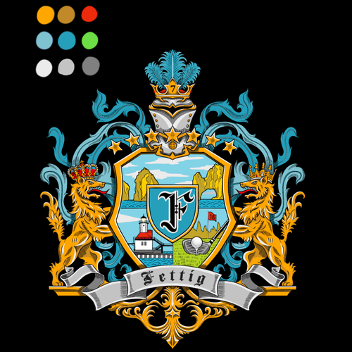 Family Coat of Arms Design Design by DesignDream.