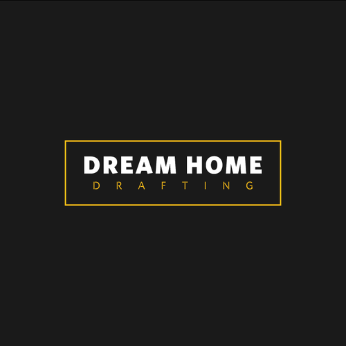 Creative word art logo for architectural design based company; Dream Home Drafting Design by Kurt Bzzz