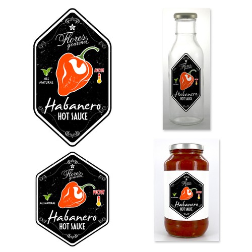 Hot sauce label Logo design contest