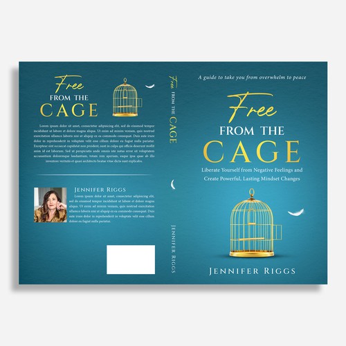 Free From the Cage book cover--Self help/emotional freedom Design by Cinque❞