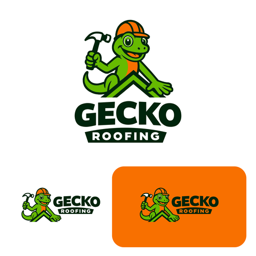 Bright, Colorful, Fun, Logo & Brand Kit For GECKO ROOFING Design by ondwari obiko