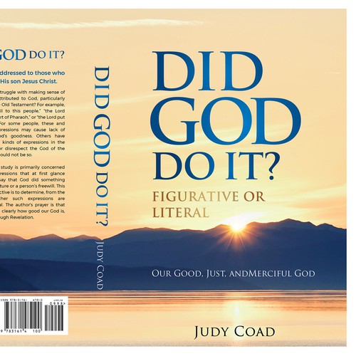 Design book cover and e-book cover  for book showing the goodness of God Ontwerp door Klassic Designs