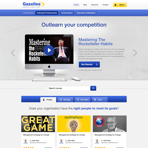 Help Gazelles Growth Institute Build The Best E Learning Website