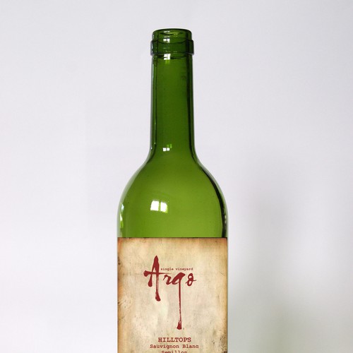 Sophisticated new wine label for premium brand Design by The Visual Wizard