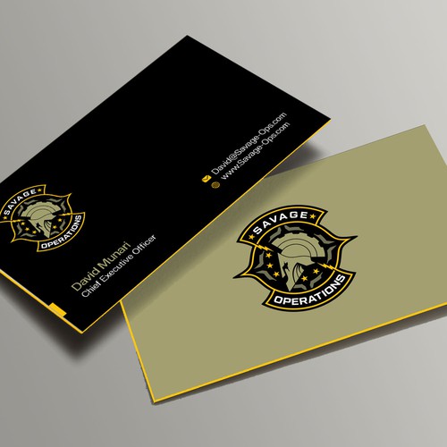Business Card & Letterhead for Armed Security Agency Design by Xclusive16