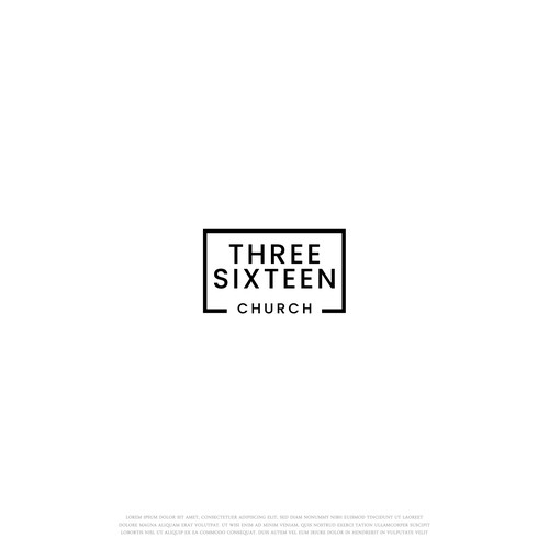 Can you turn the name "Three Sixteen Church" into a cool logo? Réalisé par KenTrix16