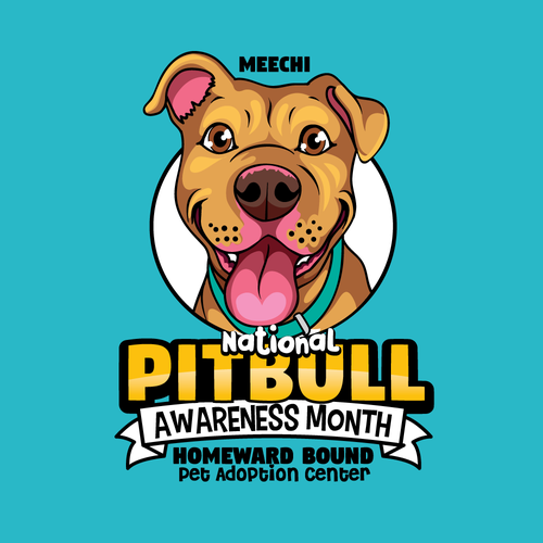 Magic Meechi - National Pitbull Awareness Month Design by 3AM3I