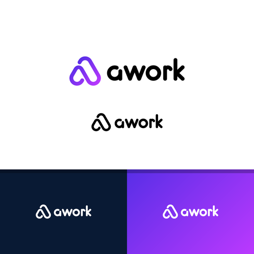 New logo for AI-based productivity software "awork" Diseño de Tomillo