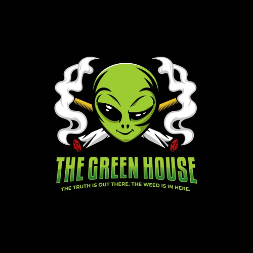 Alien and Crossing Joints Logo Design by Fortunic™