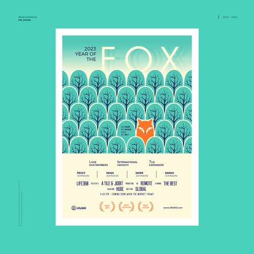 Life360 2023 Year of the Fox Poster Design by FF3