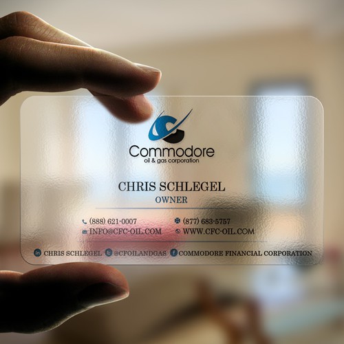 Create the next business card for CFC OIL AND GAS  Design by Zayden