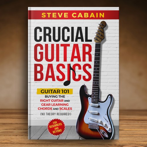 Need a powerful and eye catching design for a book about guitar. Design by Klassic Designs