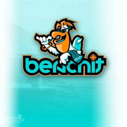 seeking fun beach creature logo! Design réalisé par Dogwingsllc