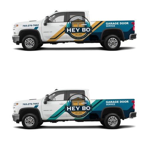 Garage Door Vehicle Wrap Design by X.Design