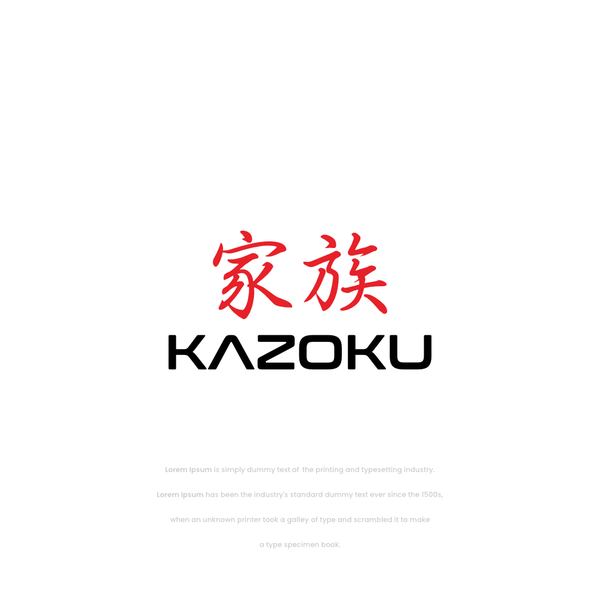 Design by ♪ n o v a titled "KAZOKU LOGO"