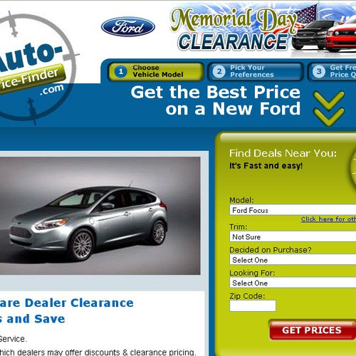 Help an Automotive Website with a new landing page ad Ontwerp door equinox™