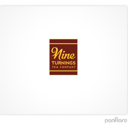 Tea Company logo: The Nine Turnings Tea Company Réalisé par penflare