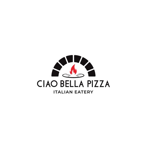 Ciao Bella Pizza Logo Design by anarisartwork