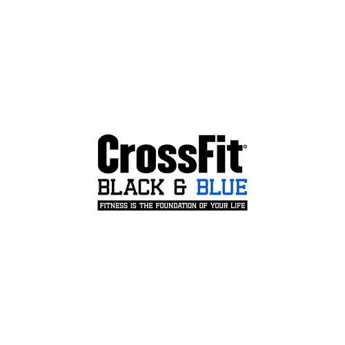 CrossFit Black & Blue -logo design Design by Last3™