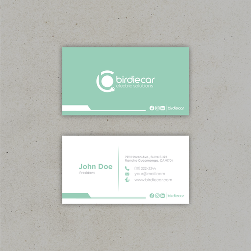 business card for company called birdie Design by DiskaDarmono