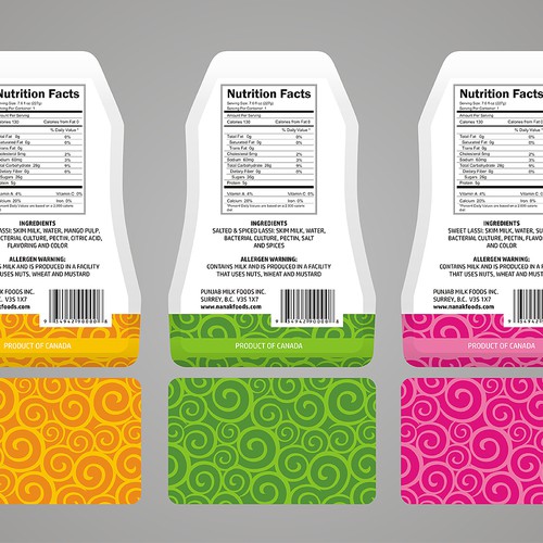 Packaging design for refreshing Lassi(drinkable yogurt) | Product ...