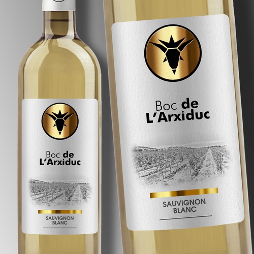 Design a modern White wine label for a vineyard in Mallorca Design by Debdutta*