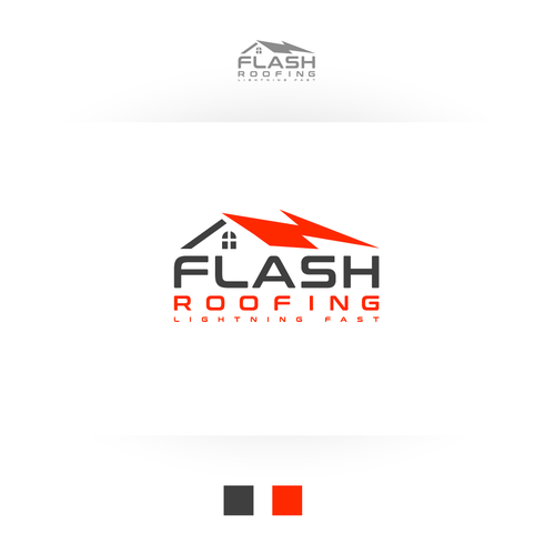 Compete to create a logo for Flash Roofing! Design by Rexboi