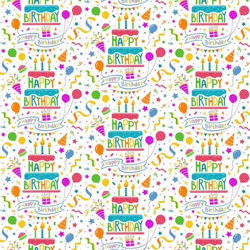 Happy Birthday Tablecloth Design for All Ages Design by Heartless