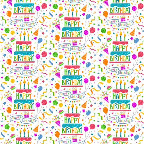 Happy Birthday Tablecloth Design for All Ages Design by Heartless