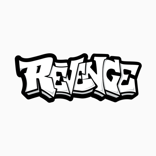 Graffiti draw one word - "Revenge" Design by Stiven_Pinzon