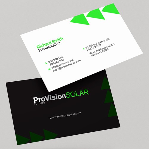 Solar Business Cards Design réalisé par Graphic Guy