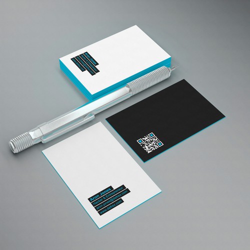 Create an elegant business card for an entrepreneurial hacker Design by rikiraH