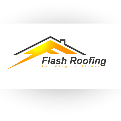 Compete to create a logo for Flash Roofing! Design by Rexboi