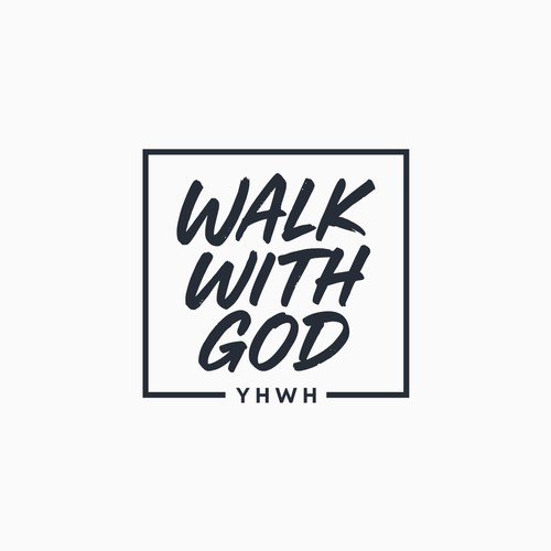 Walk With God Minimalist Luxury Logo for a Modern Faith & Fashion Brand Design by JRamborger