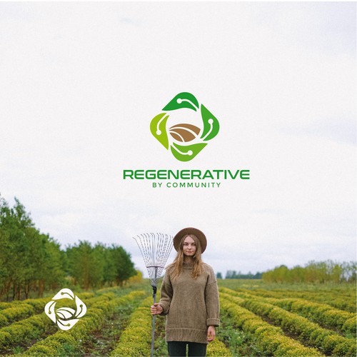 We provide digital communities, to learn/adopt regenerative agriculture... We need your help Design by thecube83