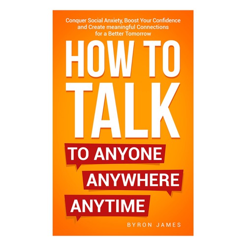 Design a book cover for people who are uncomfortable talking to others Design by Distinguish♐︎