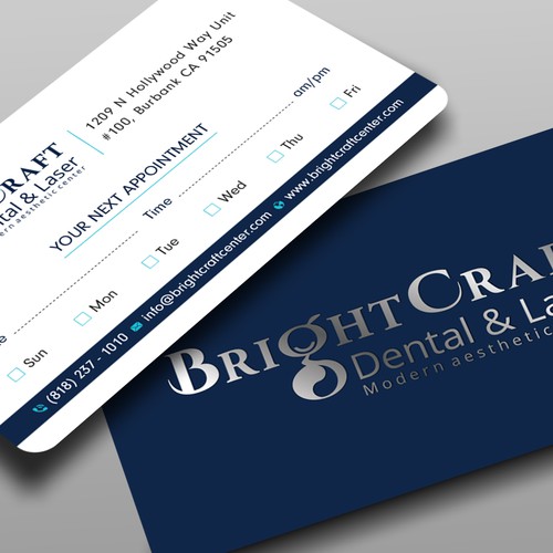 Modern Dental and Medical SPA business card Design réalisé par prosenjit_P