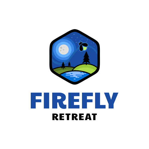 Firefly Retreat. Fun logo inspiring families to explore the outdoors!-ontwerp door hidra ✅