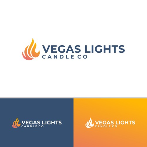 Design a modern fun logo for a candle company in Las Vegas Design by ChemcoRD