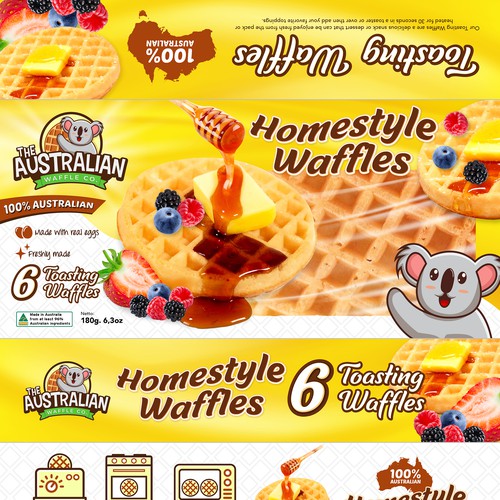 Waffle Packet Design Design by rizal hermansyah