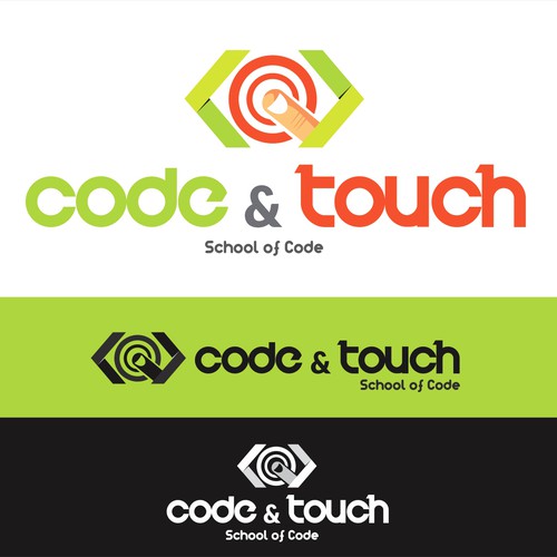 Crear logo con un personaje tipo dibujos animados(opcional)   relacionado con la programación de código Design by Pedro Galleguillo