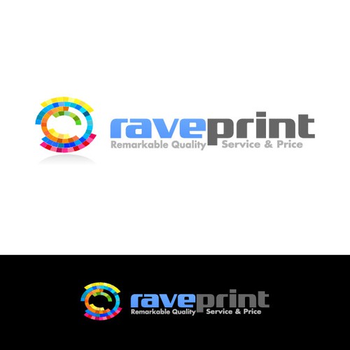 logo for Rave Print Design by golota