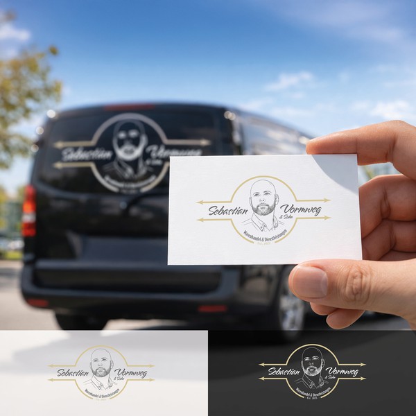 Personal-Brand Promo Flyer — Portrait Emblem Badge