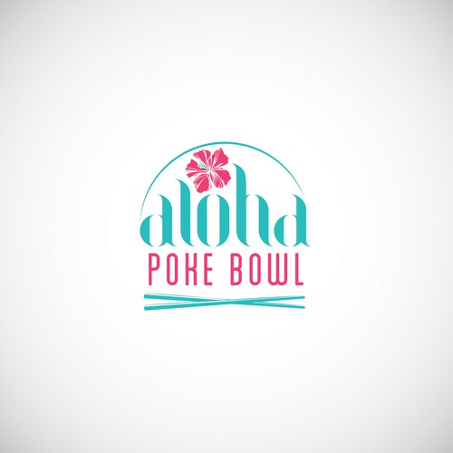 Create a young and trendy logo for a "Poke Bowl" restaurant in Hawaiian style Design réalisé par BRANDPIT